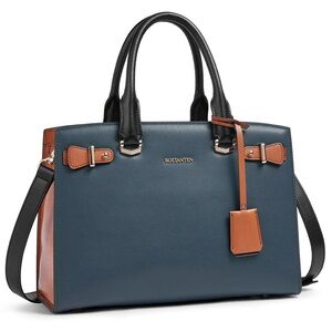 Bostanten Nevin Medium Leather Bag 💙🤎
